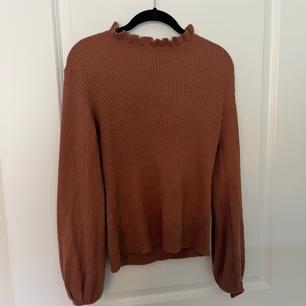 Burnt orange sweater